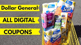 DOLLAR GENERAL COUPONING! EASY ALL DIGITAL COUPONS
