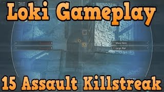 "Call of Duty Ghosts" Loki Assault Killstreak Gameplay - BEAST Odin Strike Killstreak!