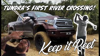 Toyota Tundra's First River Crossing!! Sneaky Driving range antics!!