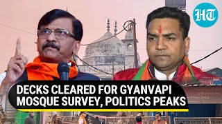 Setback to Gyanvapi mosque admin; Court directs officials to continue survey | Sena slams BJP