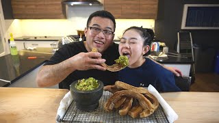 I Try Steven Sushi FRIED CHICHARON \u0026 FRESH GUACAMOLE