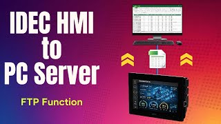 IDEC HMI FT2J FTP Tutorial : Send Data Log CSV to PC Server (FileZilla)