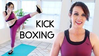 Kickboxing Workout!! Full Body Cardio Weight Loss for Beginners, How to Kick Box & Burn Fat!