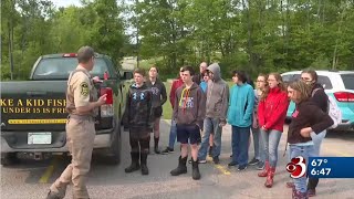 Rutland Students Help with Trout Stocking. WCAX Wildlife Watch segment.
