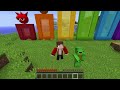 jj and mikey found all sprunki portals different size in minecraft maizen