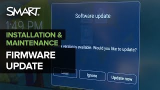 SMART Board MX series with iQ technology: Updating the display's firmware (2019)