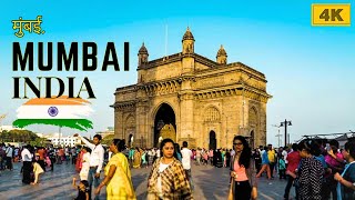 Mumbai India's heartbeat  walking busy streets - 4K WALKING TOUR VIDEO