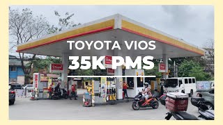 Toyota Vios 35km PMS Change Oil at Shell