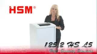 HSM 125.2 HS L5 Bundle High Security Shredder with Oiler