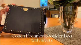 Coach Dreamer Shoulder Bag With Rivets/ Life update