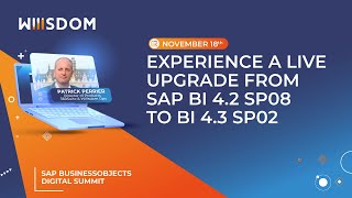 Experience A Live Upgrade From BI 4.2 SP08 to BI 4.3 SP02