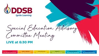 DDSB Special Education Advisory Committee (SEAC) Meeting - October 21, 2021