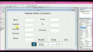 How to Calculate Student Marks in Visual Basic 6.0 | VB6 Project for Beginners