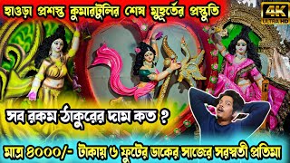 Saraswati Puja 2024 | Howrah Prasastha Saraswati Thakur price 🔥| Kumartuli Saraswati Thakur 2024