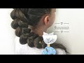 💕🐰how to easy pull through mohawk style braid updo hairstyle 🐰💕