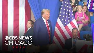 Former President Donald Trump campaigns in Pennsylvania