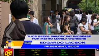 TUCP seeks p85/day pay increase for Metro Manila workers