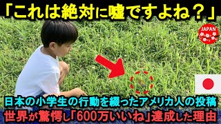 【海外の反応】「まさか、嘘でしょ日本人…」初来日のアメリカ人女性が公園で出会った小学生の行動に絶句！「600万いいね」達成した驚愕の理由とは！？