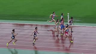 女子100m_予選4組_第50回北海道中学陸上20190727