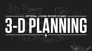 Micro Class: 3-D Planning