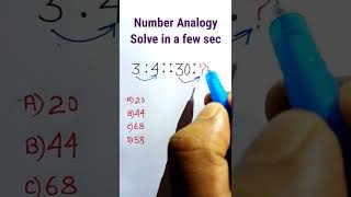 Analogy| Reasoning Tricks | Reasoning Classes | Arithmetic Reasoning Tricks| #shorts