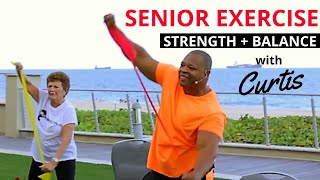 Resistance band exercises + Balance exercises for seniors + Stretching exercises for senior fitness