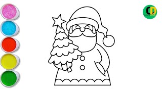 How to draw santa claus step by step easy EASY TO FOLLOW  Santa Claus Drawing Easy@MagicFingersArt