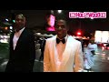 jay z u0026 beyonce walk out in traffic u0026 speak on the vanity fair oscar party in beverly hills ca