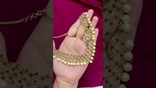 High quality gold finish with crystal beautiful Jali Mala