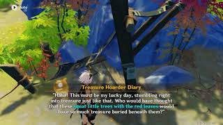 Treasure hoarder’s diary - short red trees treasure [Genshin Impact]