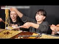 Asian Girl Try Each Country's Noodles,StreetFood,Curry and Chicken For The First Time!!(Compilation)