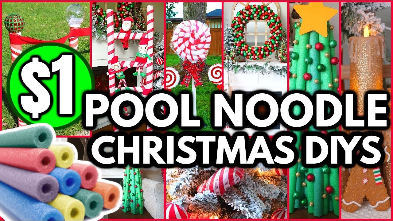 Tutorial Pool Noodle Christmas Decorations Diy Ideas For Festive Home Decor