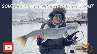 Winter Lake trout fishing on Southern Lake Michigan. Adventure Series!