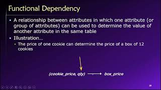 Topic 02, Part 09 - Functional Dependencies