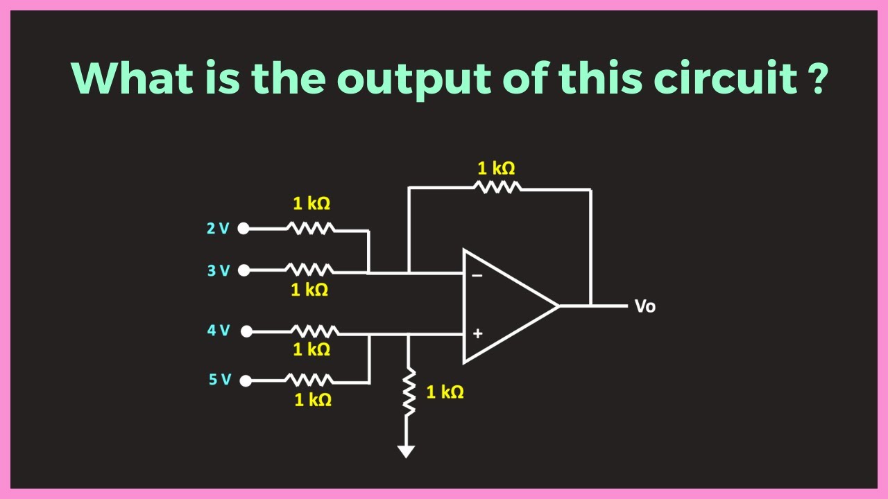 Difference Amplifier Using The Op-Amp Solved Problem | FAQ # 2 - YouTube