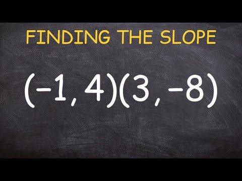 How do you find slope with 5 points?