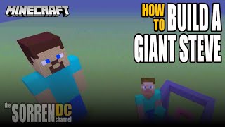 How to build a Giant Steve Statue in Minecraft - Tutorial