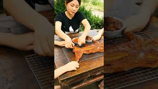 (Spicy Food Eating) - Spicy Chewy Meat - Extreme Spicy | Sisters Eating #Shorts