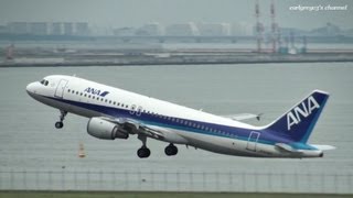 All Nippon Airways (ANA) Airbus A320-200 JA8382 羽田空港 離陸 2012.6.23