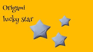 Origami lucky star tutorial || easy diy