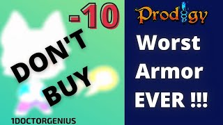 The Worst Armor In Prodigy | What!!? | Prodigy Math Game 2020 | w/1DoctorGernius