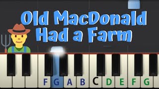 Easy Piano Tutorial: Old MacDonald Had a Farm