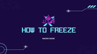 How to make a simple freeze - LoL macro guide