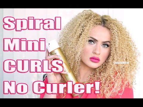 How To Get Spiral Curls Without A Curling Iron! How To Get Spiral Curls Without A Curling Iron!