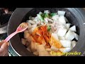 village food cooking winter melon ash gourd curry puhul curry sinhala in natural kitchen