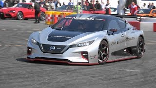 日産のEVレーシングマシン LEAF NISMO RCデモ走行～モータースポーツジャパン2019