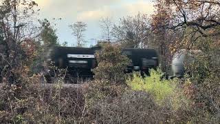 CSX 3427 leads M422 northbound at Lorton, VA on 11/7/24