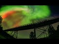 enchanting northern lights timelapse magnolia bridge central alberta august 12 2024