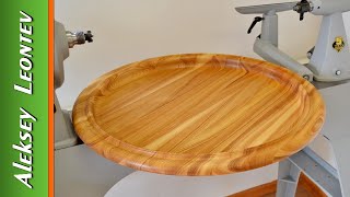 Поднос - Стол из ясеня. Токарная обработка / Tray - Table made of Ash. Woodturning. Craft.