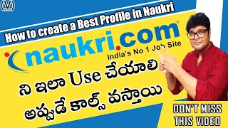 how to create a profile in naukri.com | Naukri.com Tips | How to Get Interview Calls | V the Techee